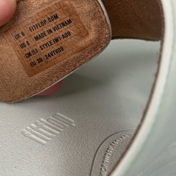 FitFlop F-Mode Go Adjustable Flatform Sandals Paris Beige Womens SZ 8 Comfort - Picture 2 of 10